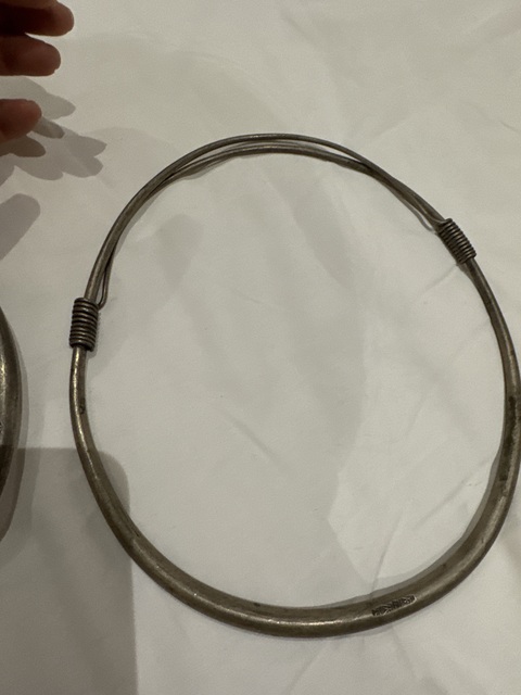 古玩雜項民國至創匯時期銀項圈真品鑒賞圖