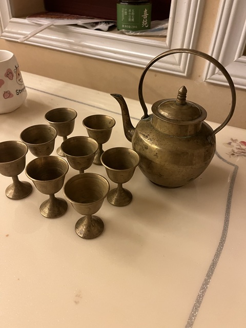 古玩銅器銅茶壺真品鑒賞圖