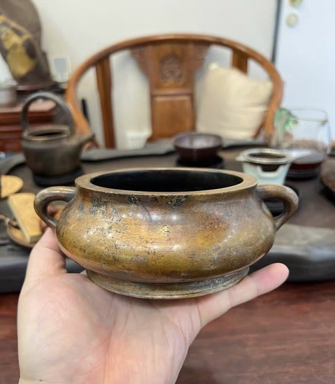 古玩銅器爐子真品鑒賞圖
