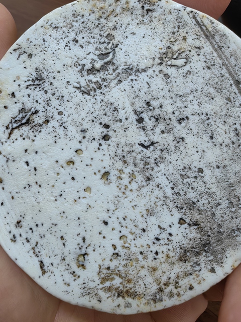 古玩陶瓷花蝶紋青花鎮紙真品鑒賞圖