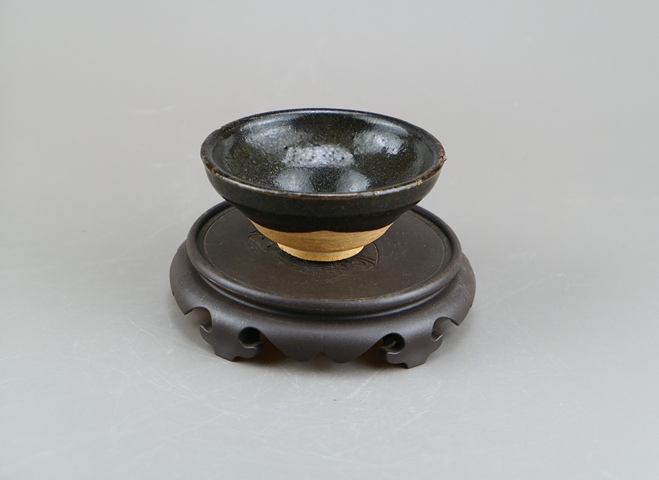 古玩陶瓷南宋.吉州窯黑釉茶盞(高級茶器)拍賣,當前價格39元