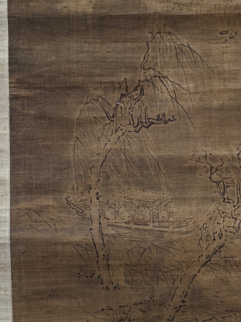 古玩字畫詹景鳳山水真品鑒賞圖