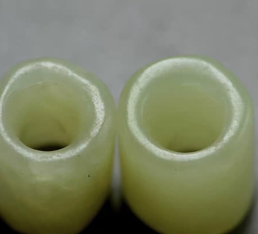 古玩玉器和田玉管真品鑒賞圖