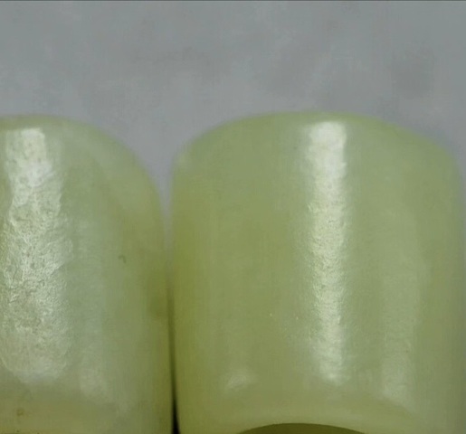 古玩玉器和田玉管真品鑒賞圖