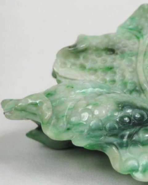 古玩玉器翡翠白菜真品鑒賞圖