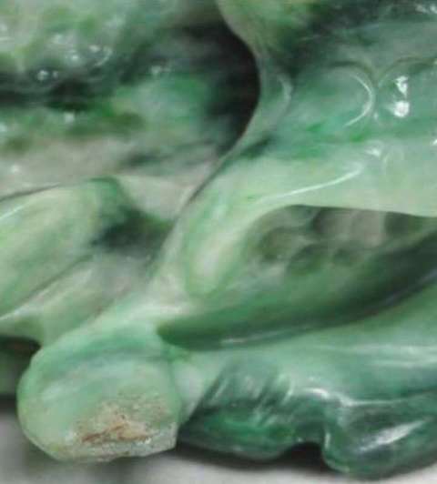 古玩玉器翡翠白菜真品鑒賞圖