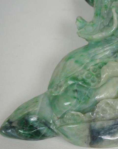 古玩玉器翡翠白菜真品鑒賞圖