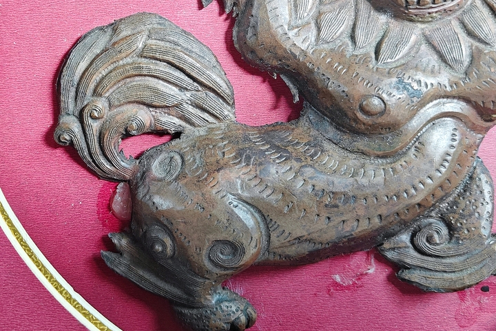 古玩銅器銅獅真品鑒賞圖