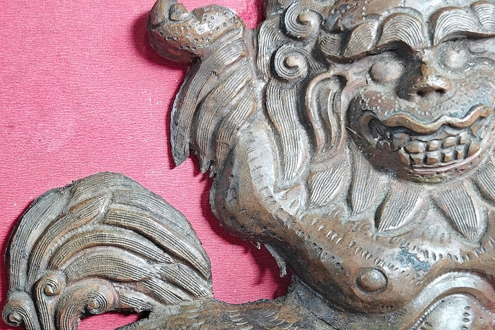 古玩銅器銅獅真品鑒賞圖