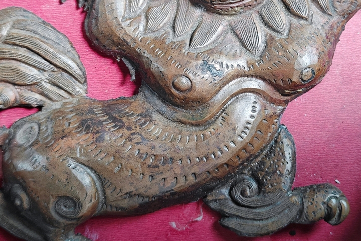 古玩銅器銅獅真品鑒賞圖