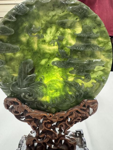 古玩玉器獨(dú)山玉插屏真品鑒賞圖