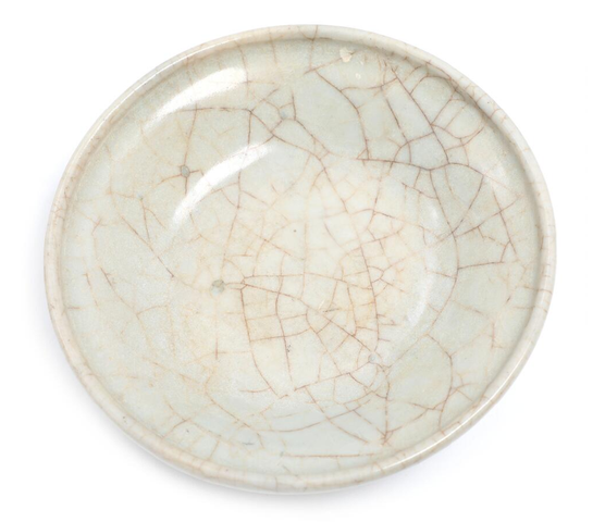古玩陶瓷哥釉盤真品鑒賞圖