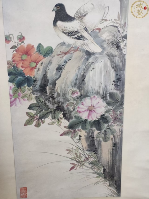 古玩字畫顏伯款花鳥真品鑒賞圖