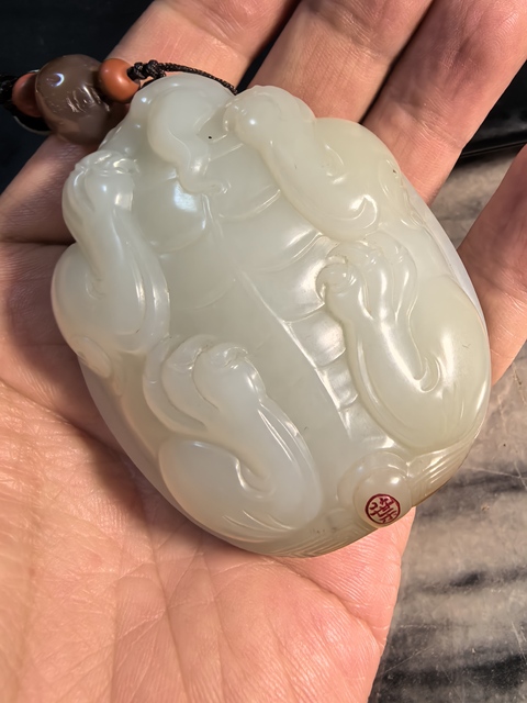 古玩玉器龍龜真品鑒賞圖