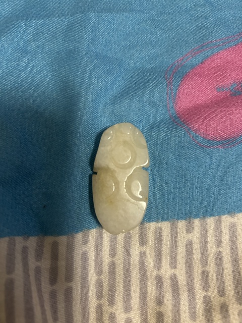 古玩玉器天然翡翠掛件真品鑒賞圖