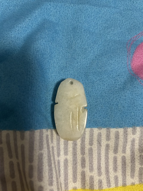 古玩玉器天然翡翠掛件真品鑒賞圖