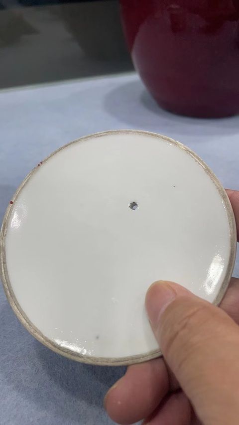 古玩陶瓷粉彩花卉紋參壺真品鑒賞圖