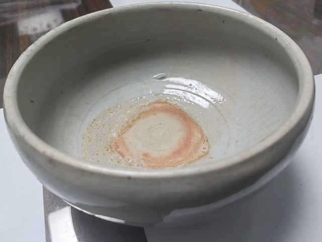 古玩陶瓷青釉三足爐真品鑒賞圖