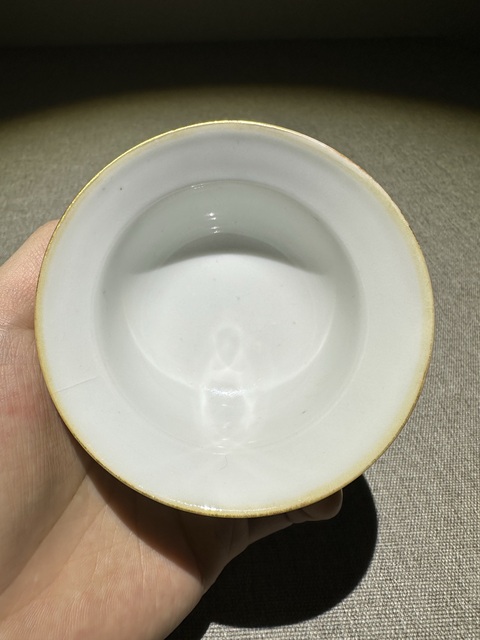 古玩陶瓷粉彩無雙普人物蓋碗真品鑒賞圖