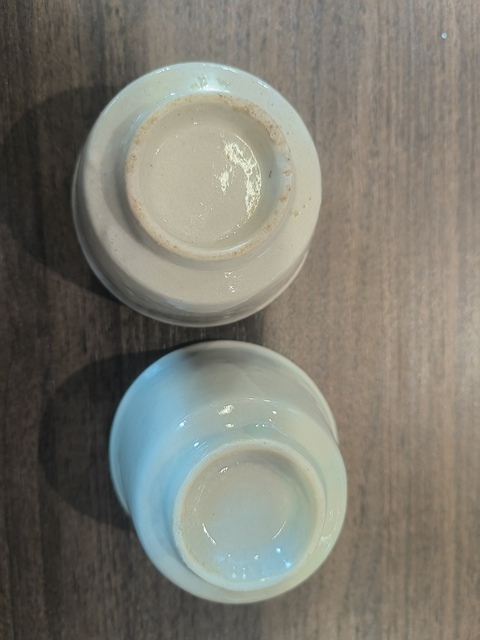 古玩陶瓷白釉唇口杯真品鑒賞圖