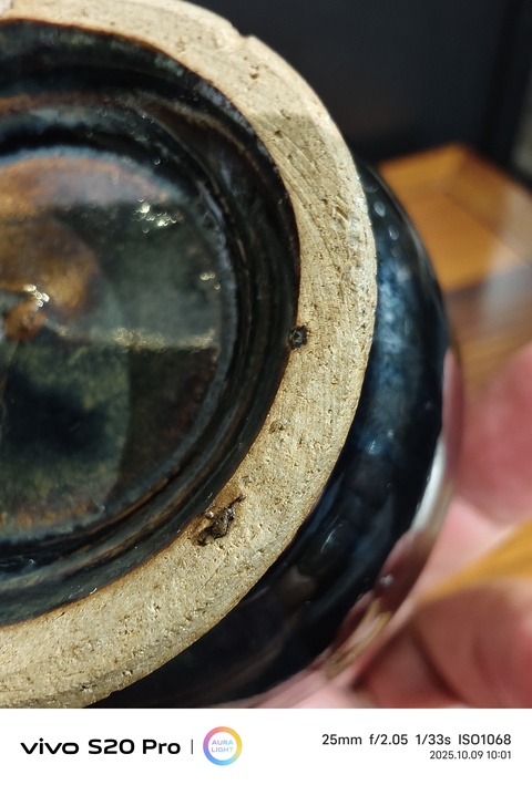 古玩陶瓷黑釉玉壺春瓶真品鑒賞圖