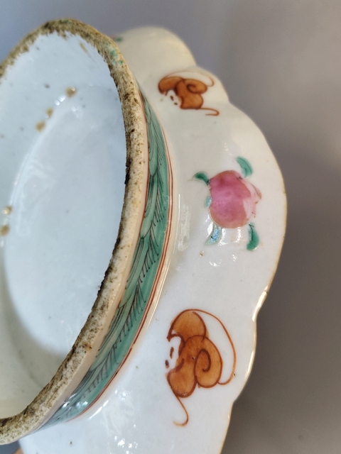 古玩陶瓷清晚-粉彩無雙譜人物紋貢盤拍賣,當前價格1699元