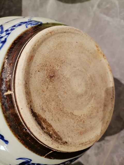 古玩陶瓷清中期?龍紋青花大香爐拍賣，當前價格5000元