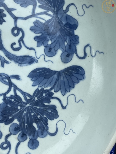 古玩陶瓷青花盤真品鑒賞圖