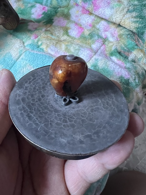 古玩雜項白銀手工鍛打工藝茶壺真品鑒賞圖