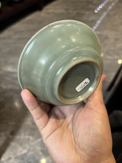 古玩陶瓷龍泉青瓷直壁洗真品鑒賞圖