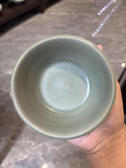 古玩陶瓷龍泉青瓷直壁洗真品鑒賞圖