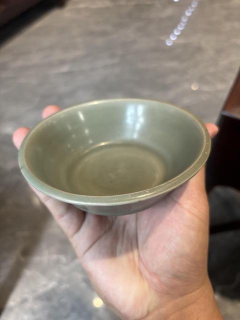古玩陶瓷龍泉青瓷直壁洗真品鑒賞圖