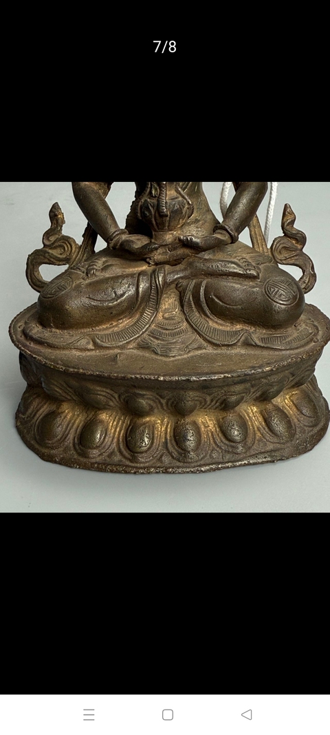 古玩銅器無量壽佛真品鑒賞圖