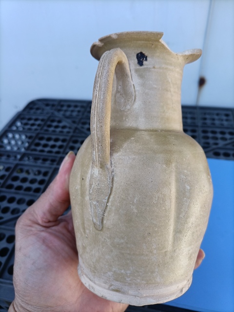 古玩陶瓷長沙窯青釉執(zhí)壺拍賣,當(dāng)前價格800元