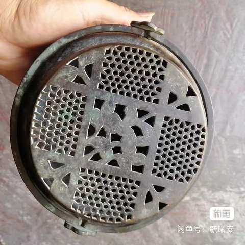 古玩銅器手爐真品鑒賞圖