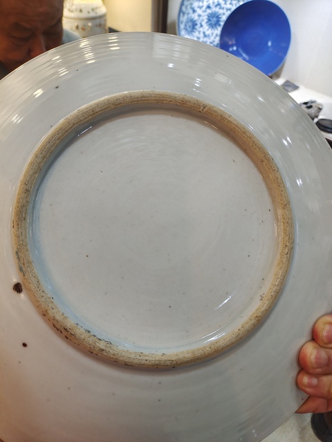 古玩陶瓷粉彩大雅齋風格盤真品鑒賞圖