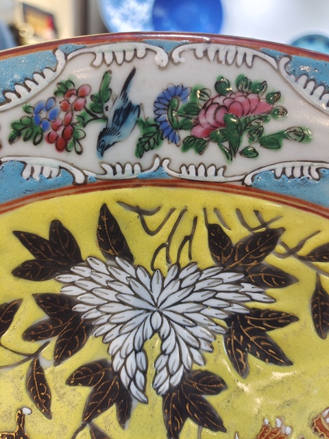 古玩陶瓷粉彩大雅齋風格盤真品鑒賞圖