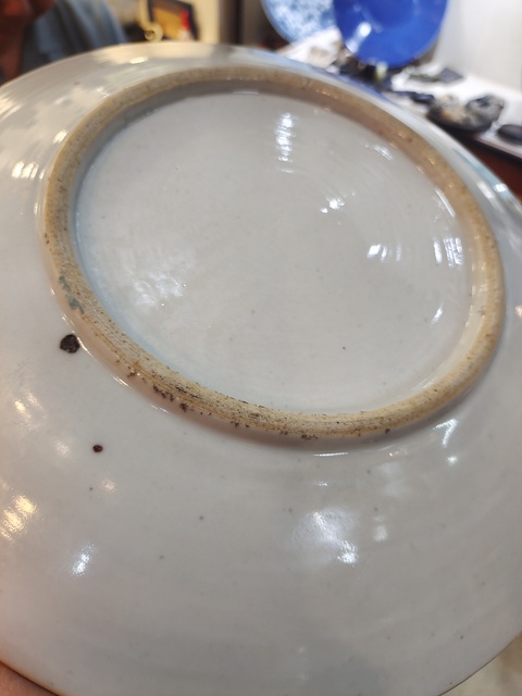 古玩陶瓷粉彩大雅齋風格盤真品鑒賞圖