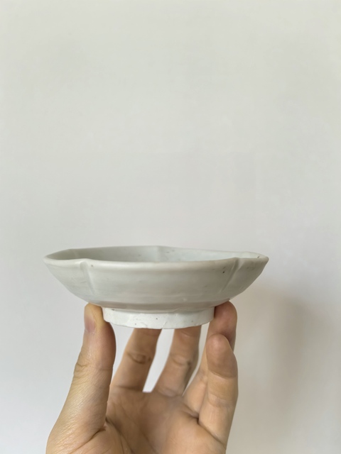 古玩陶瓷青白釉葵口洗真品鑒賞圖