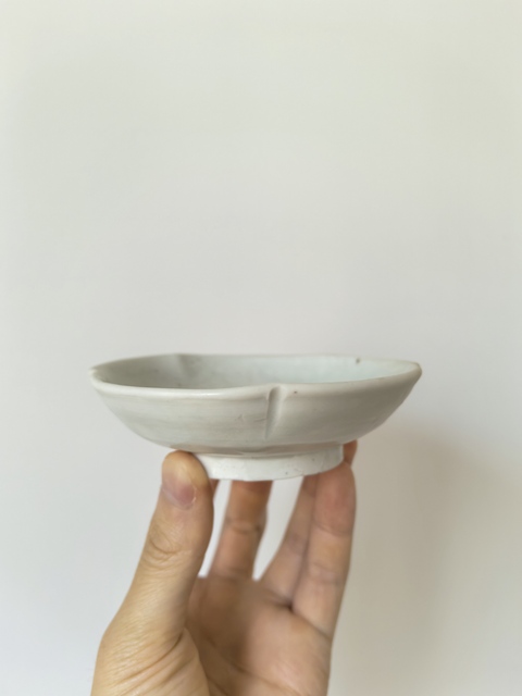 古玩陶瓷青白釉葵口洗真品鑒賞圖