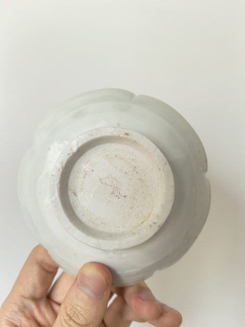 古玩陶瓷青白釉葵口洗真品鑒賞圖