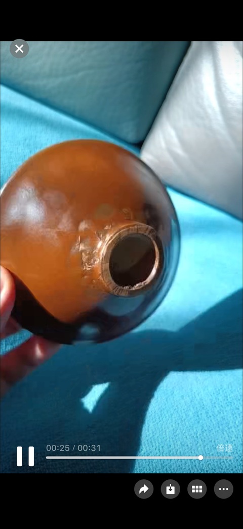 古玩陶瓷柿紅釉盞真品鑒賞圖