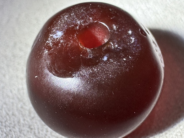 古玩玉器天然瑪瑙珠真品鑒賞圖