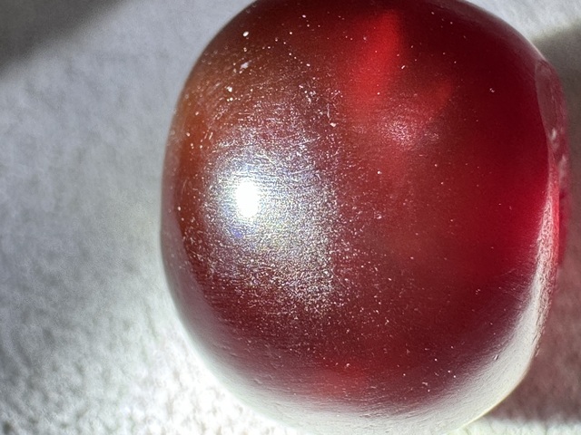 古玩玉器天然瑪瑙珠真品鑒賞圖