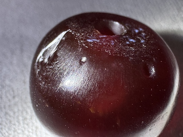 古玩玉器天然瑪瑙珠真品鑒賞圖