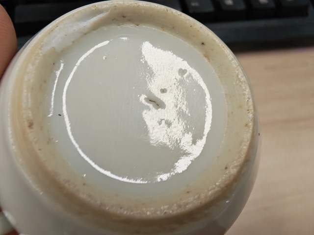 古玩陶瓷粉彩人物鳥食罐真品鑒賞圖