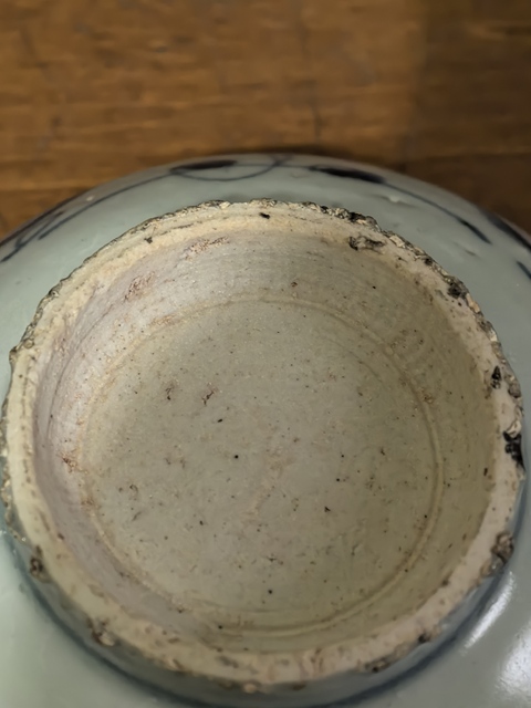 古玩陶瓷青花花卉紋碗真品鑒賞圖