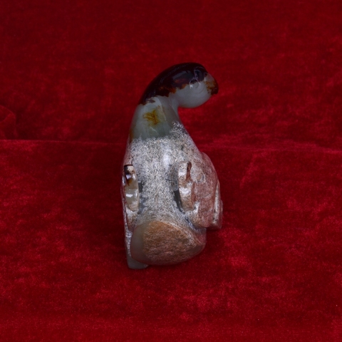 古玩玉器仿古做舊玉鳥真品鑒賞圖