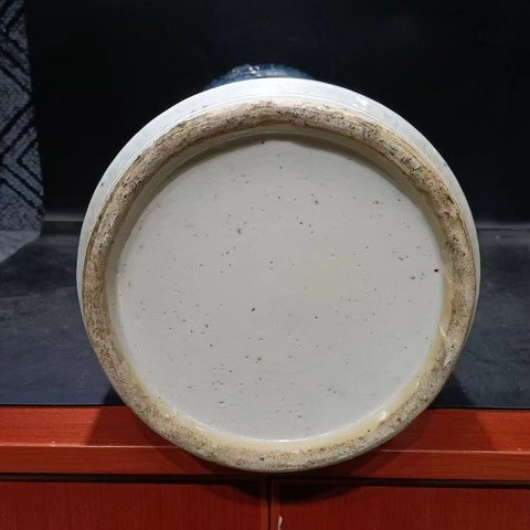 古玩陶瓷堆塑龍紋青花箭筒真品鑒賞圖