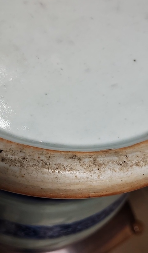 古玩陶瓷豆青釉青花瓶真品鑒賞圖